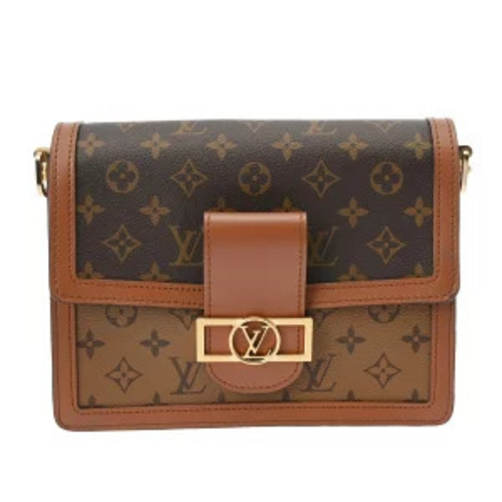 Louis Vuitton Monogram Reverse Dauphine Brown Canvas Shoulder Bag